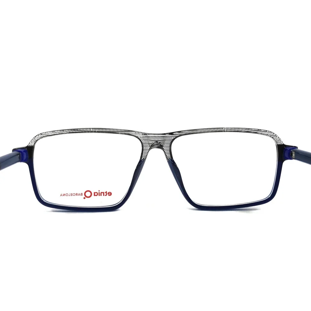 Etnia Barcelona Eyeglasses Frames FLAGSTAFF BLBK Blue Black Full Rim 57-14-148